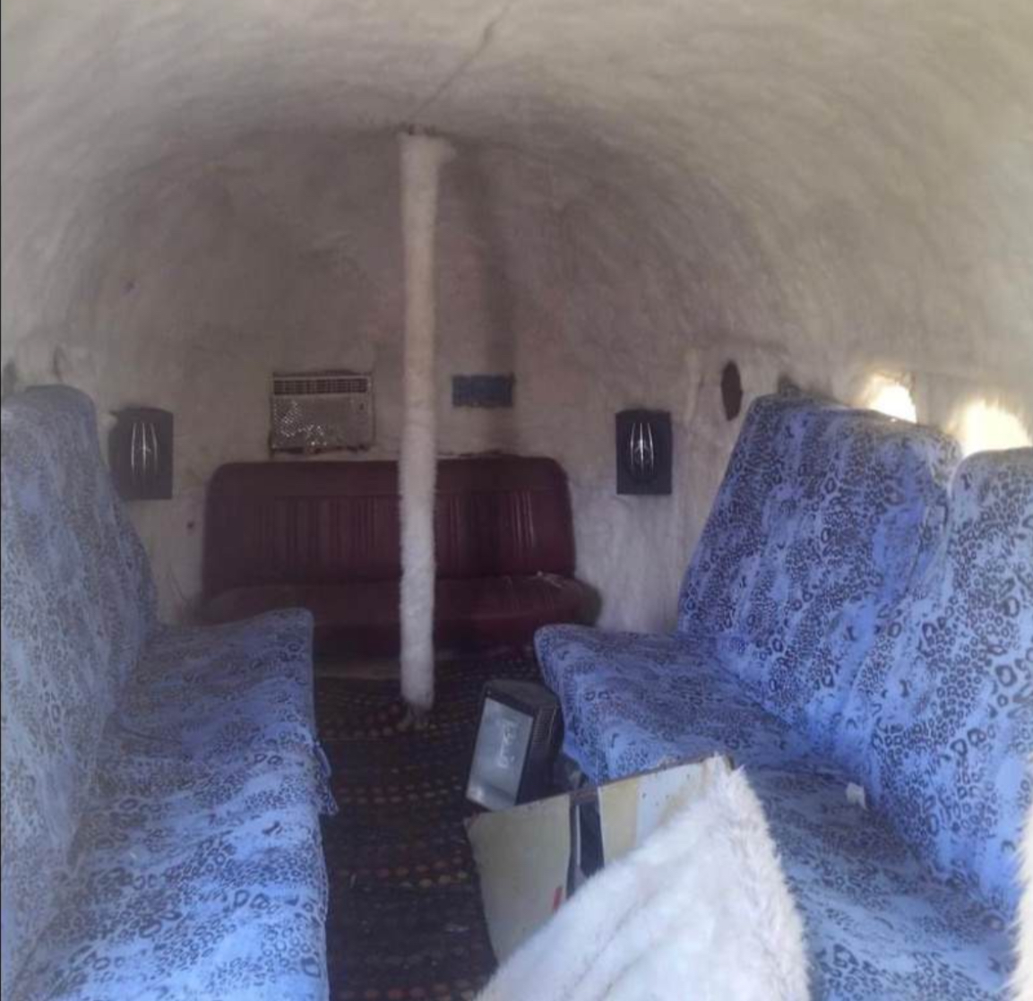 Psychedelic Falcon 21 interior lounge seating