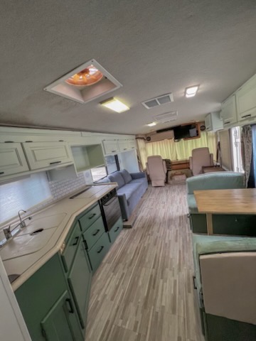 Pinkford RV interior — full length view
